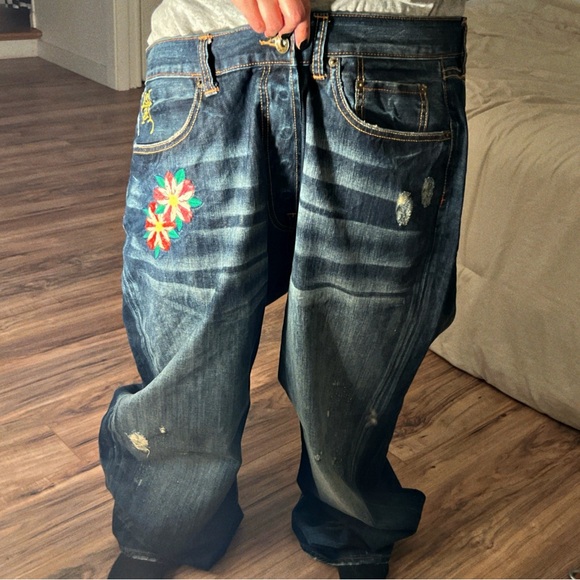 **Sold** Ed Hardy Denim Pants - Picture 9 of 9